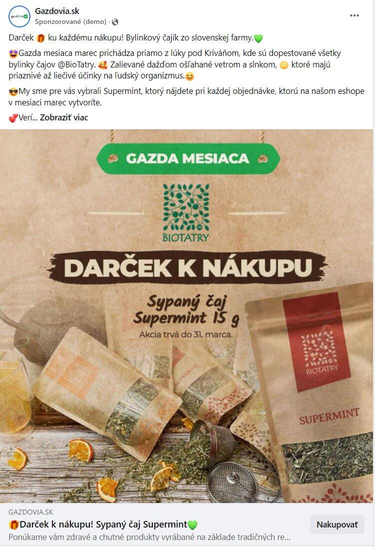 gazdovia facebook campaing